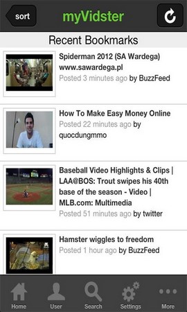Screenshot MyVidster APK
