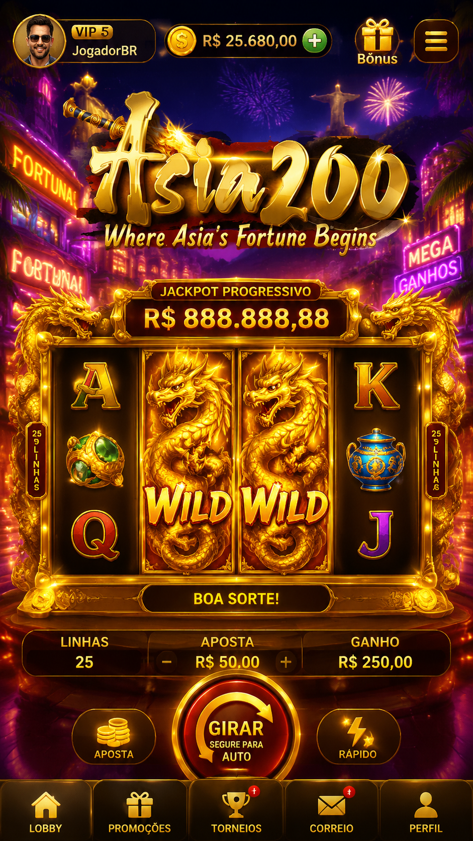 Screenshot Asia200 APK v4.1.3 - Game Slot Online Seru dan Responsif
