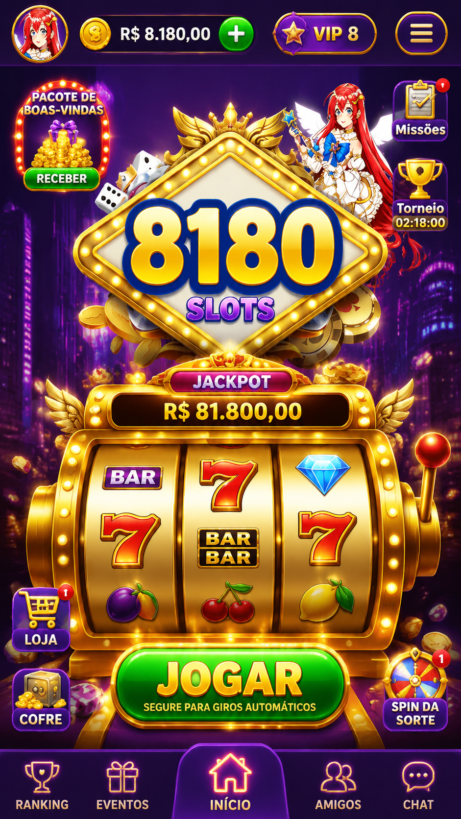 Screenshot 8180 APK 3.7.4 - Game Slot Online Seru dengan Animasi Halus