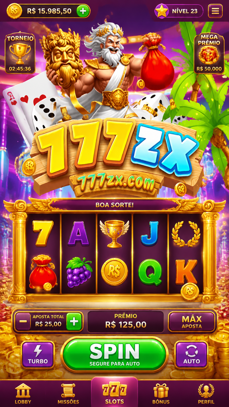 Screenshot 777zx APK 4.3.4: Game Slot Seru dengan Animasi Halus