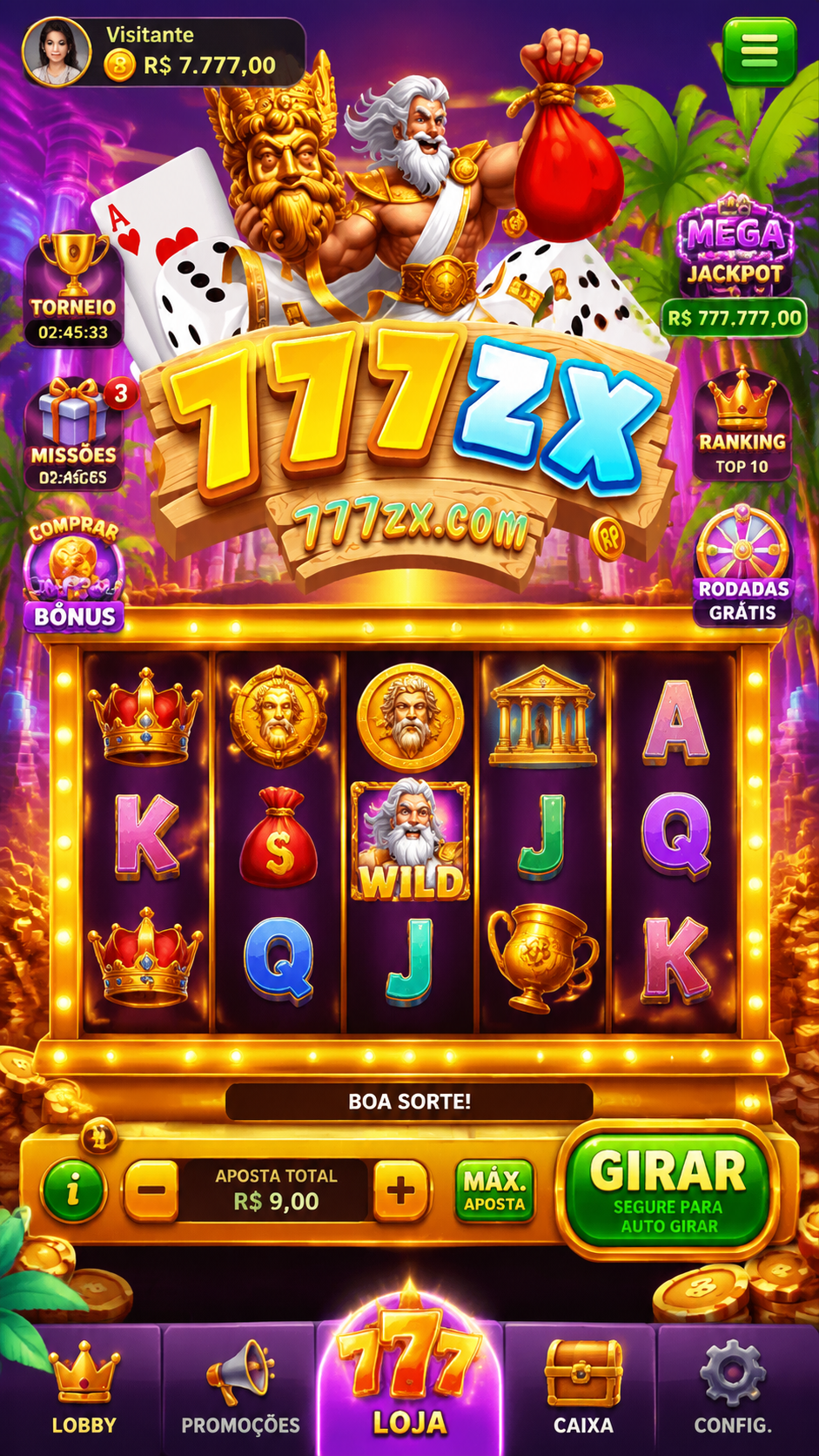 Screenshot 777zx APK 4.3.4: Game Slot Seru dengan Animasi Halus