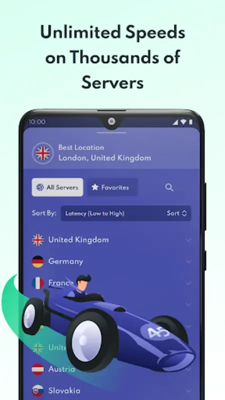 Screenshot PrivadoVPN APK v4.0.11 untuk Privasi dan Keamanan Internet