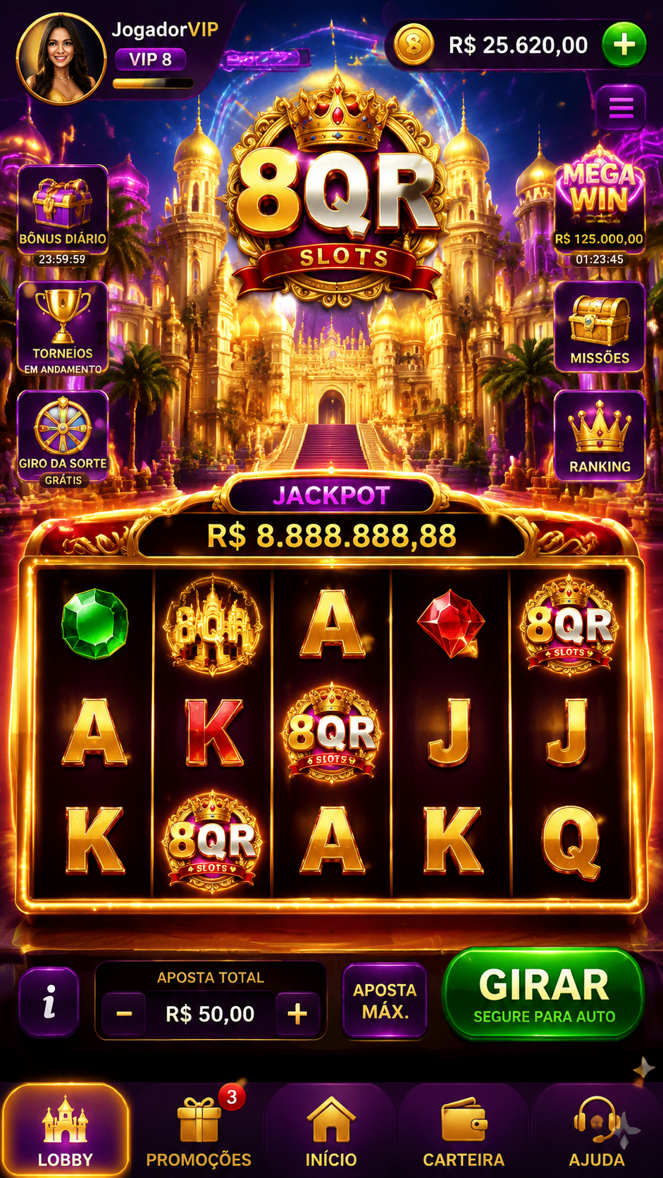 Screenshot 8qr APK Game Slot Online Seru dan Cepat