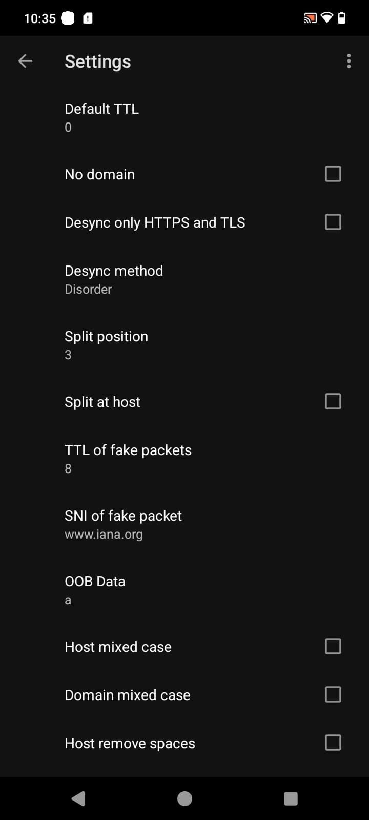 Screenshot Byedpi APK