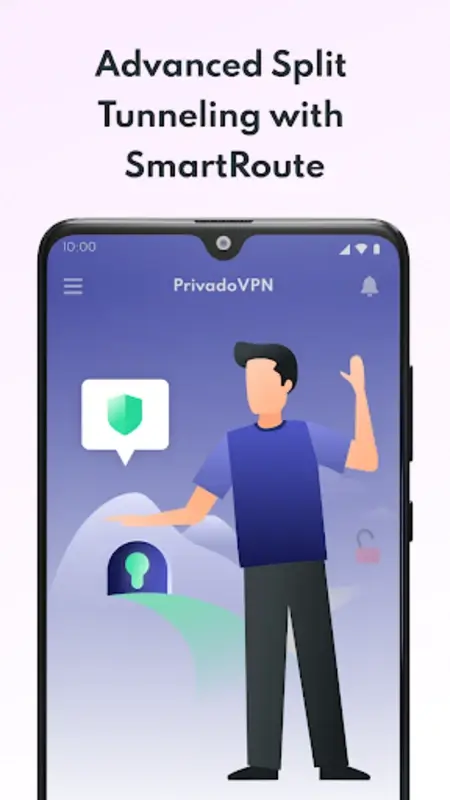 Screenshot PrivadoVPN APK v4.0.11 untuk Privasi dan Keamanan Internet