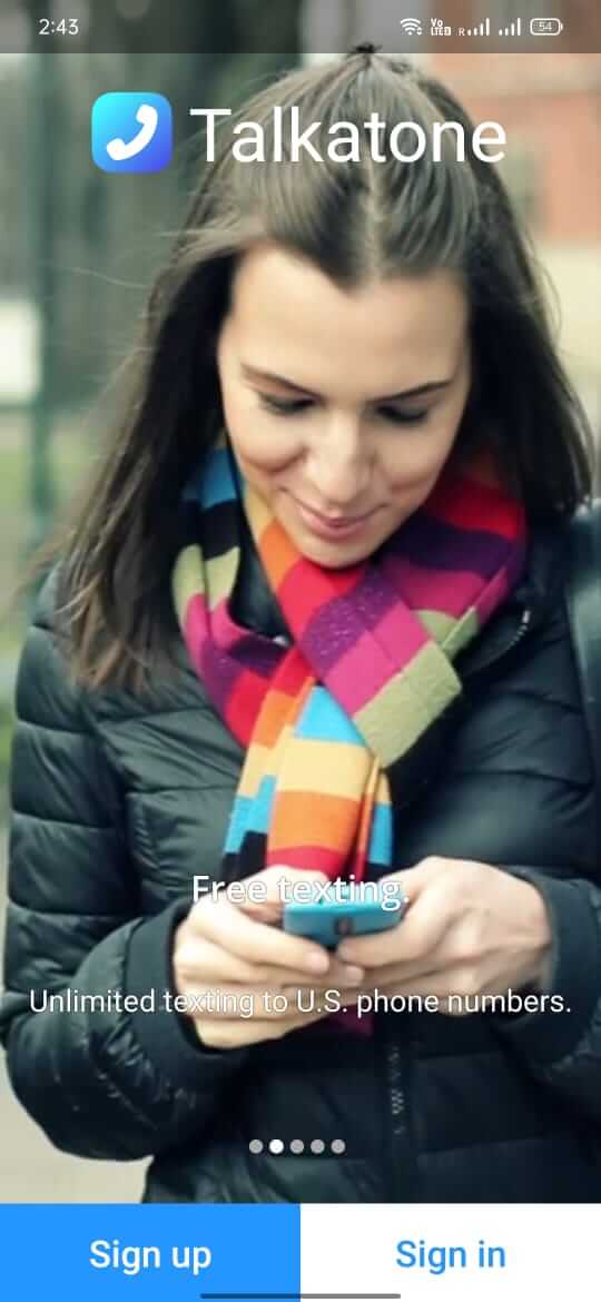 Screenshot Talkatone APK – Telepon dan SMS Gratis dengan Nomor Virtual
