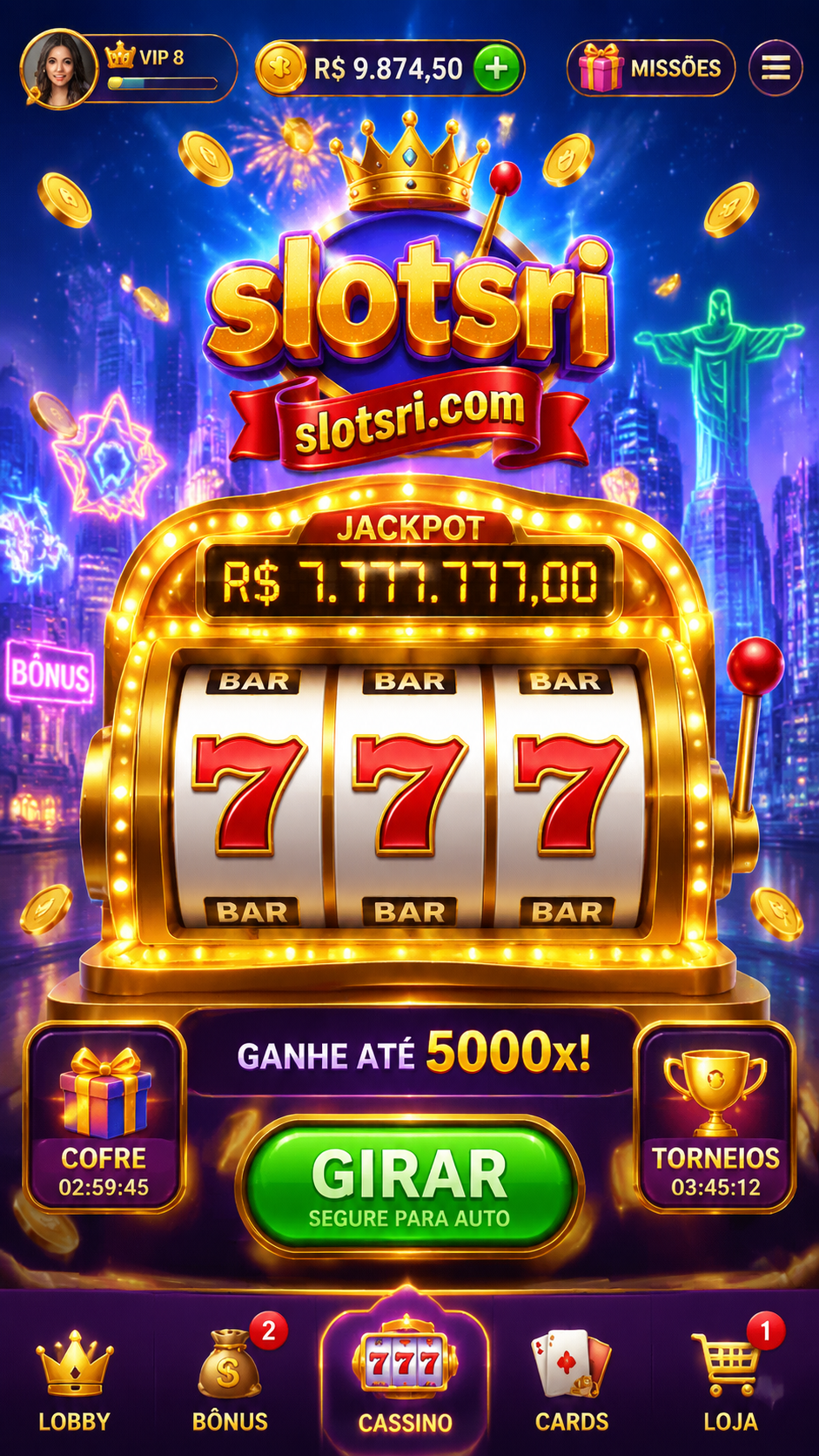 Screenshot Slotsri APK 5.8.8: Slot Online Seru dengan Bonus dan Jackpot