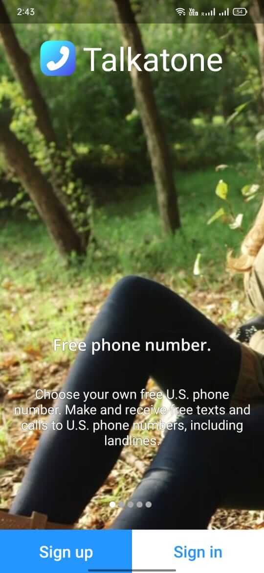 Screenshot Talkatone APK – Telepon dan SMS Gratis dengan Nomor Virtual