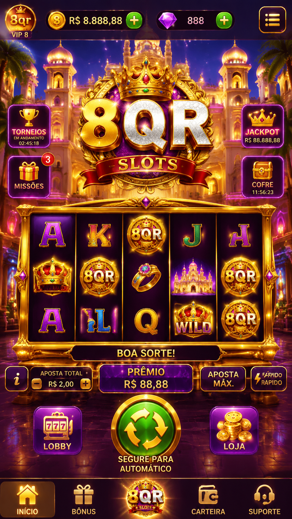 Screenshot 8qr APK Game Slot Online Seru dan Cepat