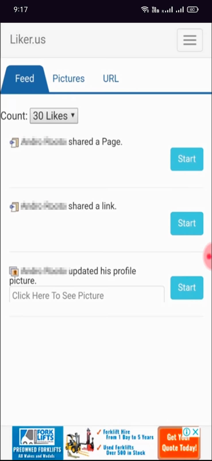 Screenshot Liker.us APK untuk Android