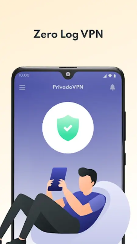Screenshot PrivadoVPN APK v4.0.11 untuk Privasi dan Keamanan Internet
