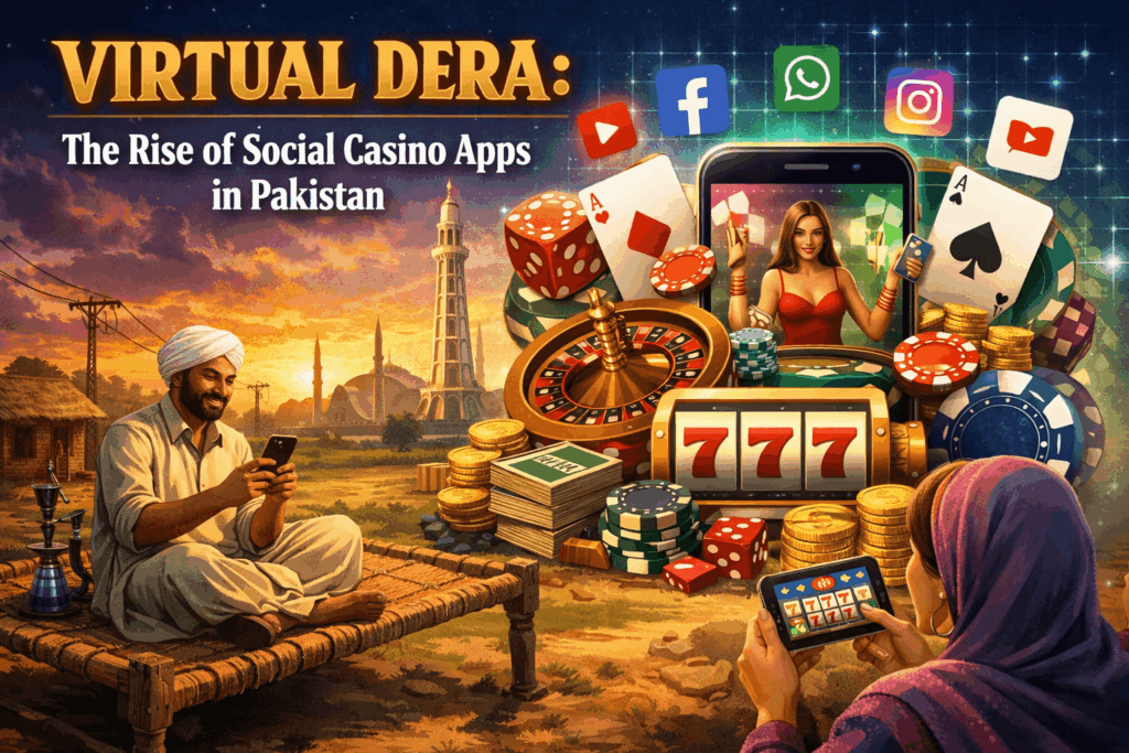 Virtual Dera: Aplikasi social casino di Pakistan
