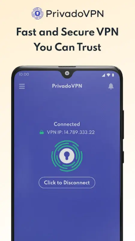 Screenshot PrivadoVPN APK v4.0.11 untuk Privasi dan Keamanan Internet