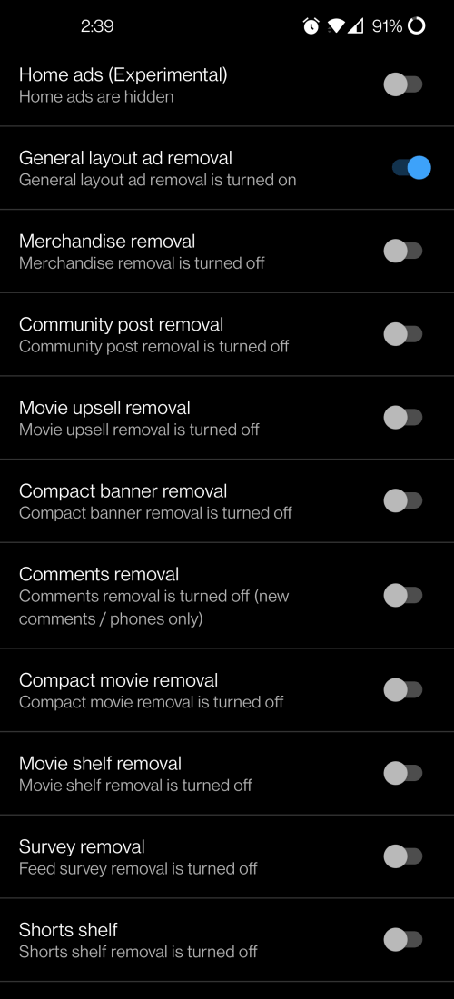 Screenshot YouTube ReVanced APK v19.04.38