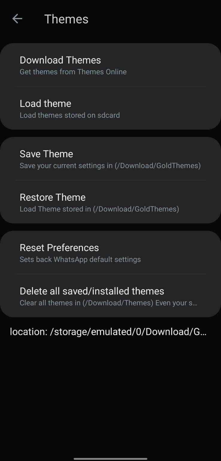 Screenshot WhatsApp Gold APK