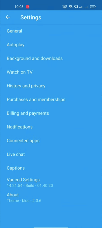 Screenshot YouTube Blue APK: Fitur Premium YouTube Gratis