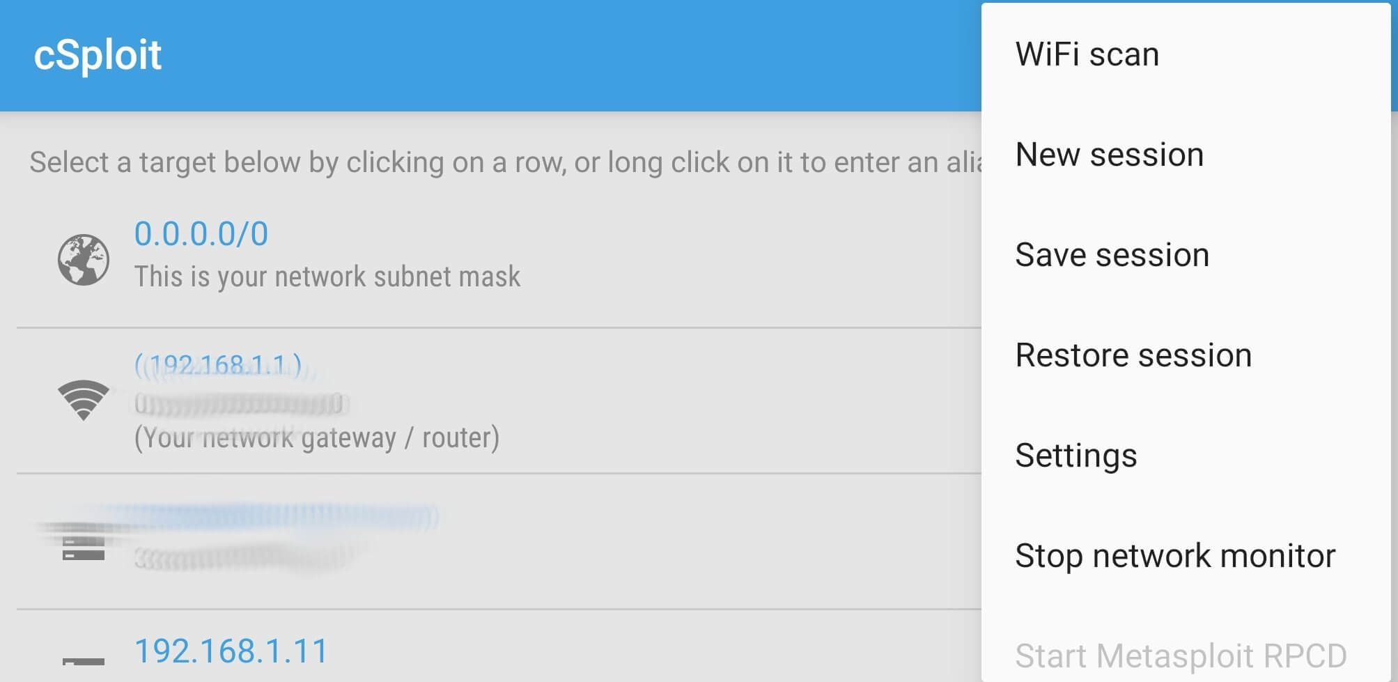 Screenshot cSploit APK