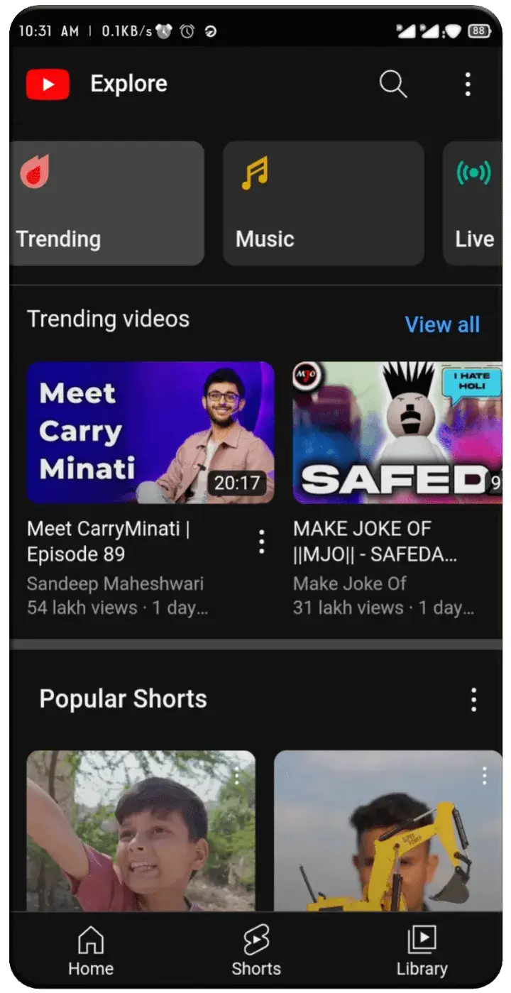 Screenshot YouTube Lite APK