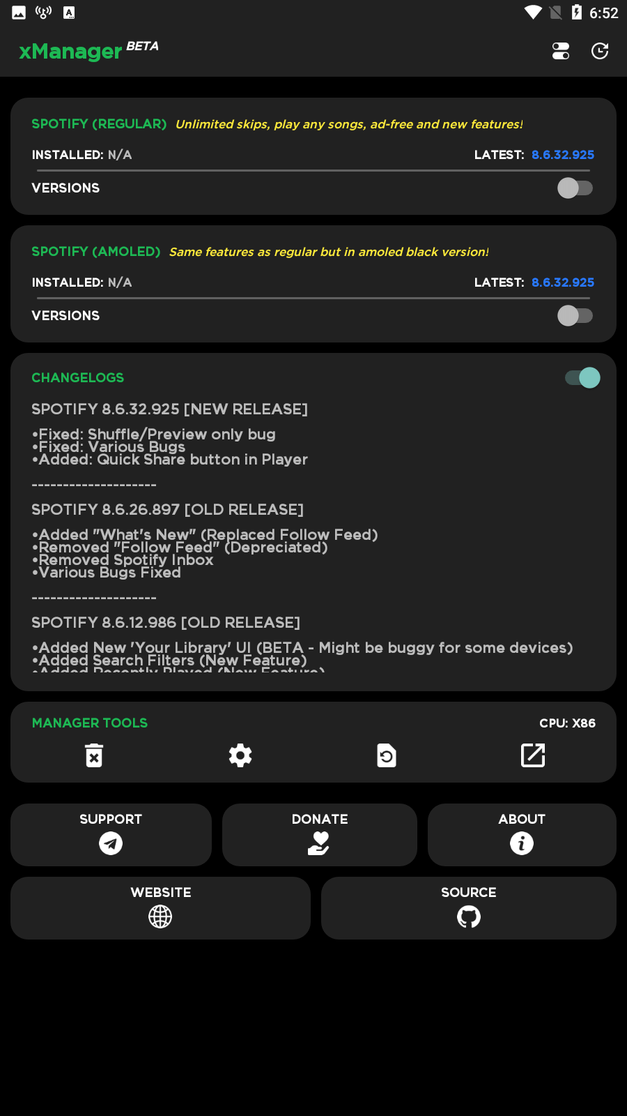 Screenshot xManager For Spotify APK v5.9