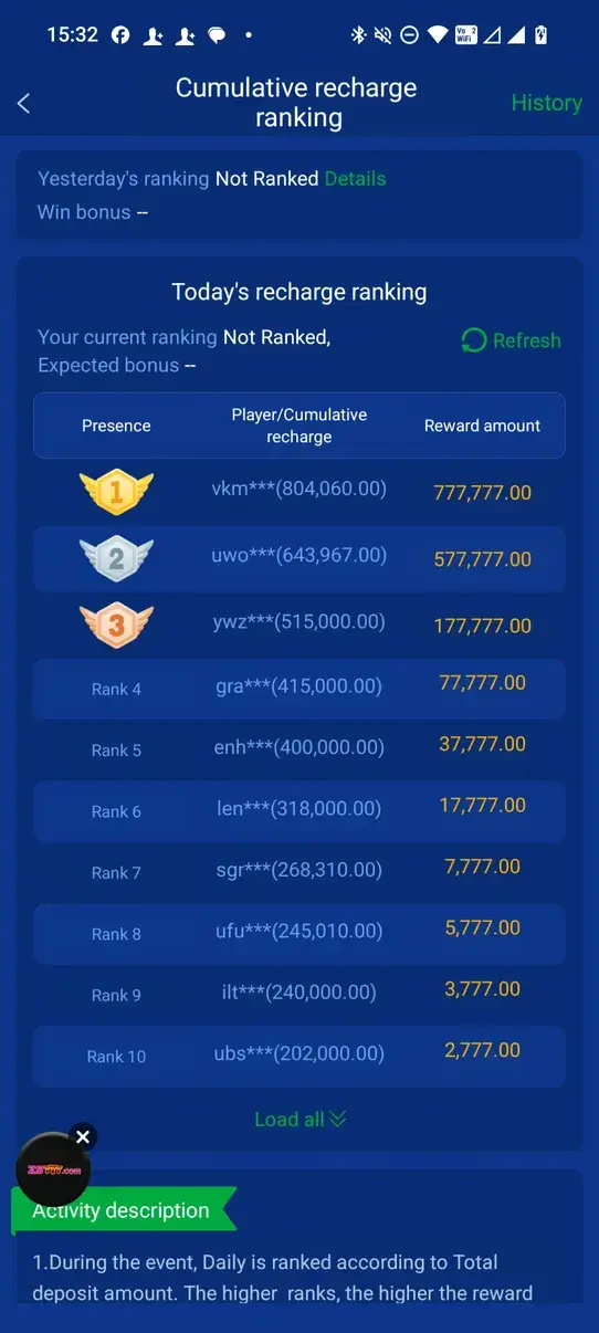 Screenshot WC777 APK
