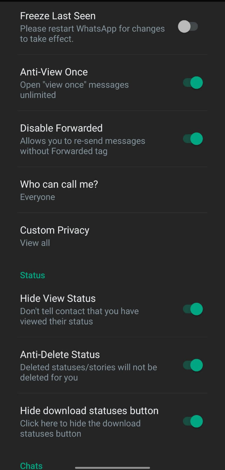 Screenshot WhatsApp Gold APK