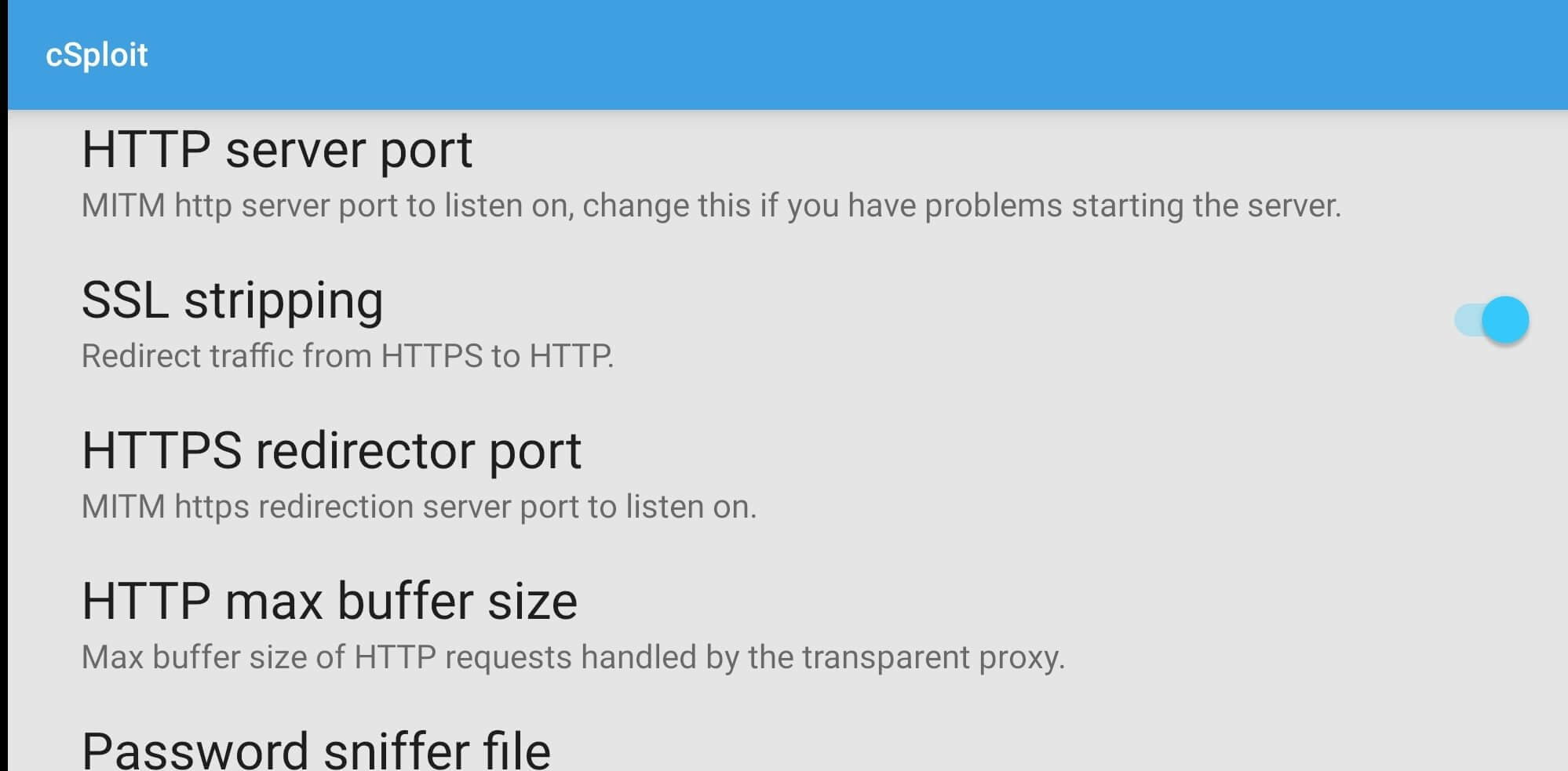 Screenshot cSploit APK