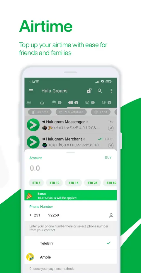 Screenshot Hulugram Messenger APK 7.8.6H-12.1.1T