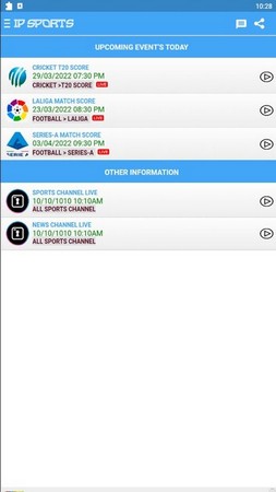 Screenshot IP Sports APK v9.1