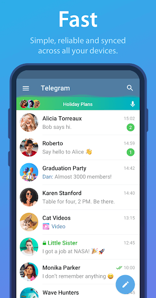 Screenshot Telegram APK v12.7.2 untuk Android