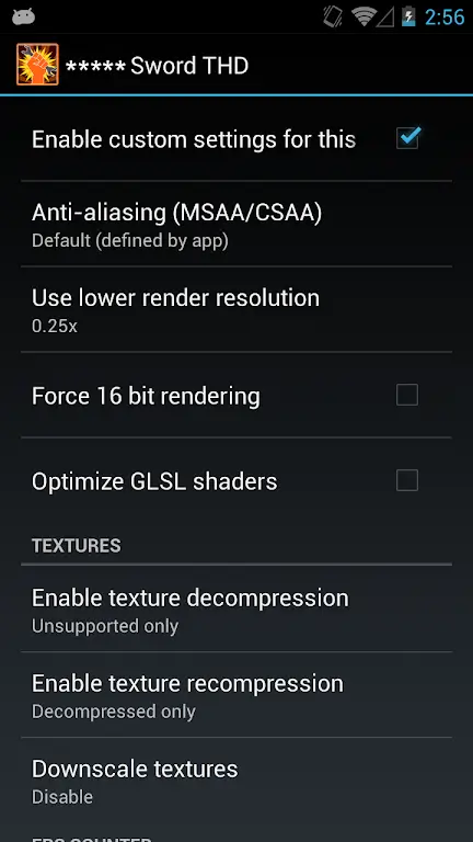 Screenshot GLTools APK 4.01 untuk Optimasi Game Android
