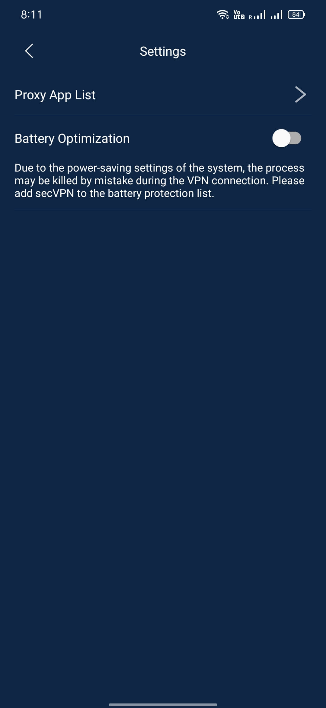 Screenshot SecVPN APK v6.0.077-RELEASE