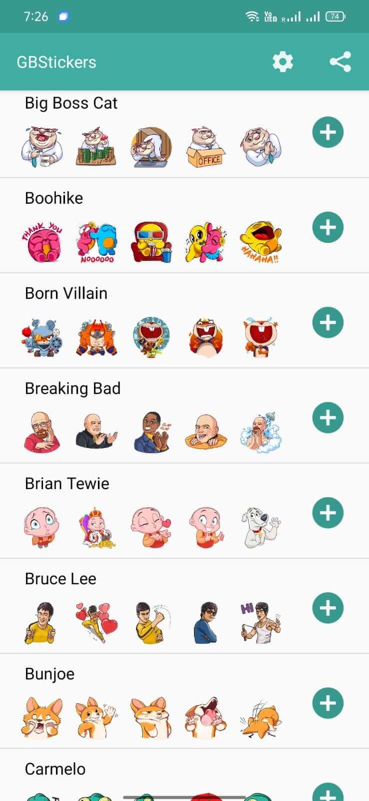 Screenshot GBStickers APK v2.00 untuk Android