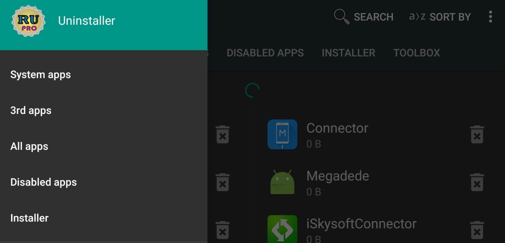 Screenshot Root Uninstaller APK