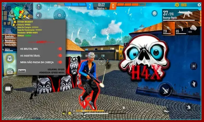 Screenshot FFh4X Injector APK v145
