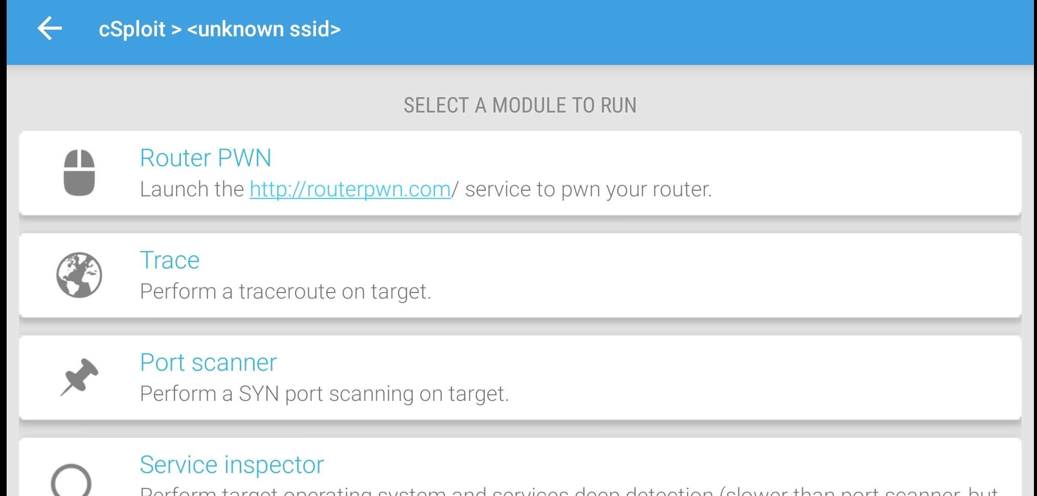 Screenshot cSploit APK