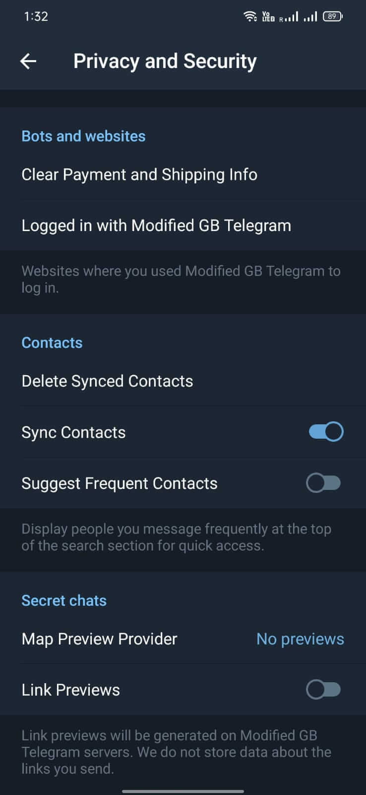Screenshot GB Telegram APK v12.7.3