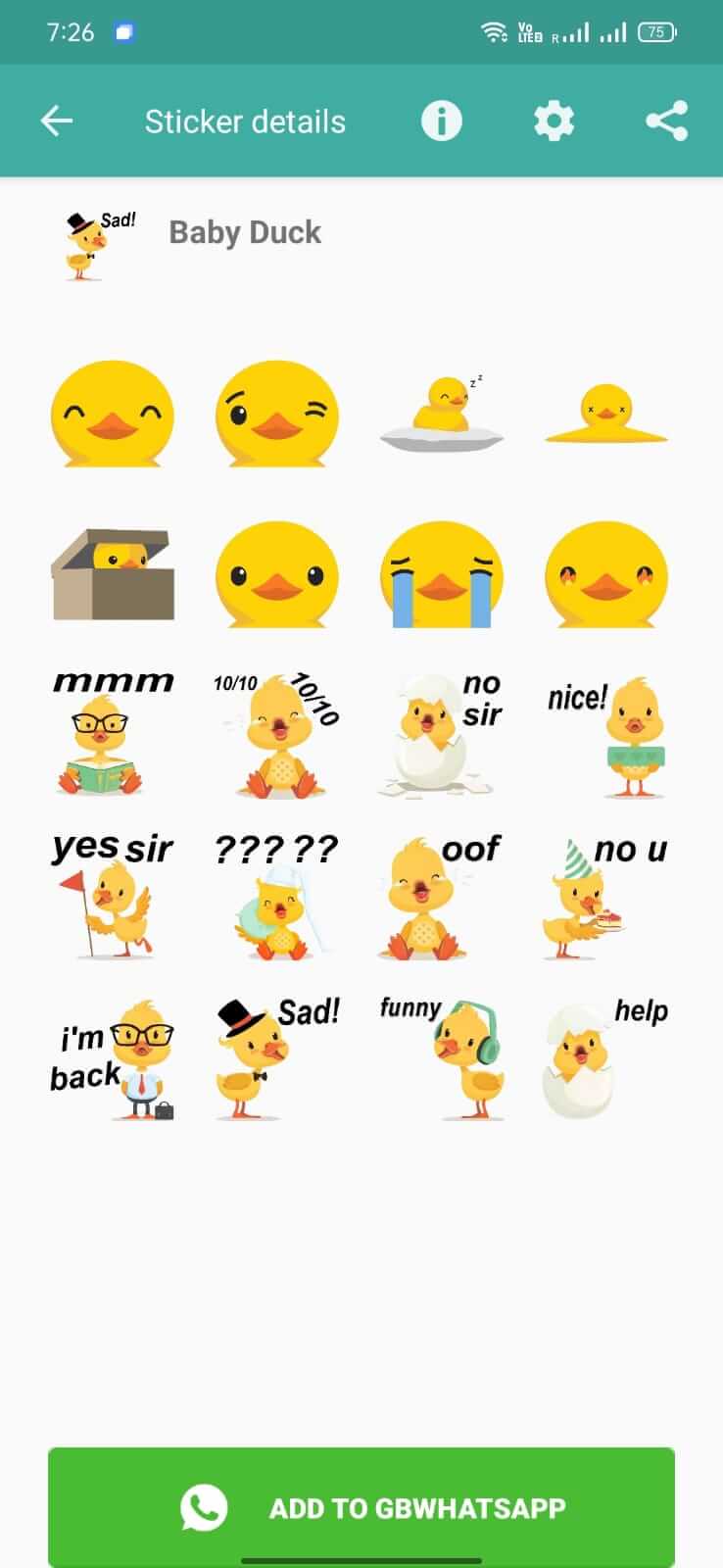Screenshot GBStickers APK v2.00 untuk Android