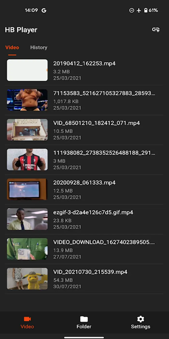 Screenshot HB Video Player APK v1.1.1