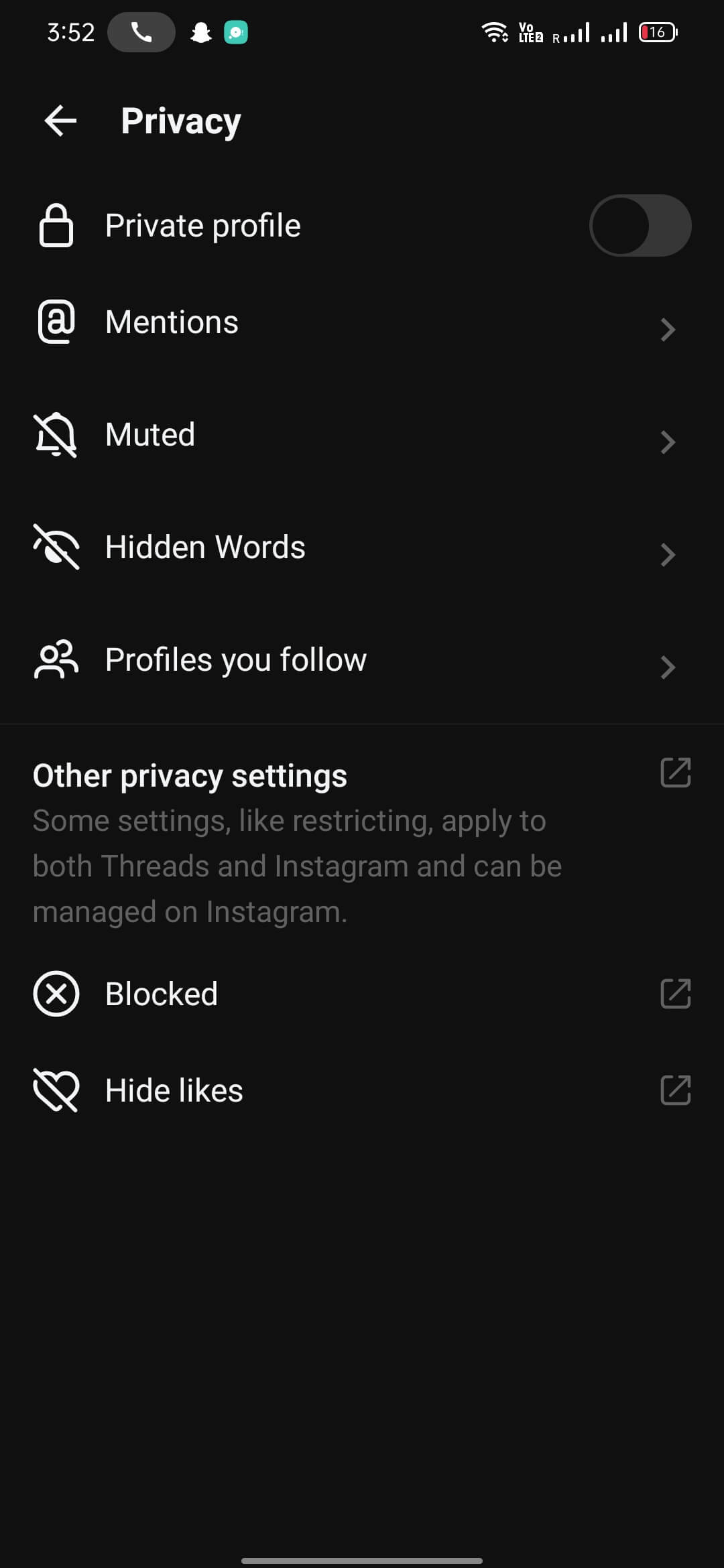 Screenshot Threads APK