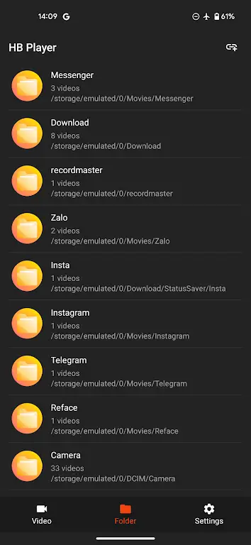 Screenshot HB Video Player APK v1.1.1