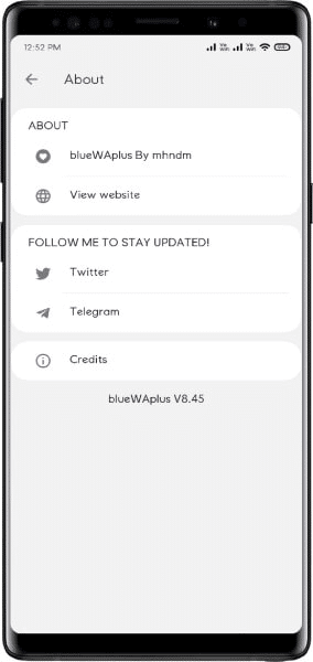 Screenshot WhatsApp Blue APK