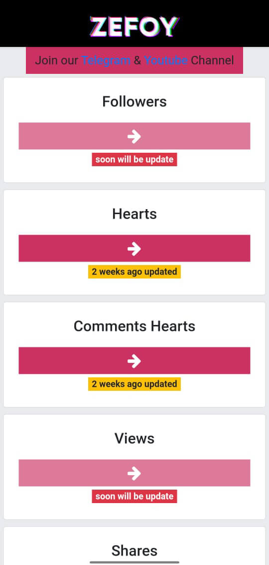 Screenshot ZEFOY APK 1.9.5 untuk Android