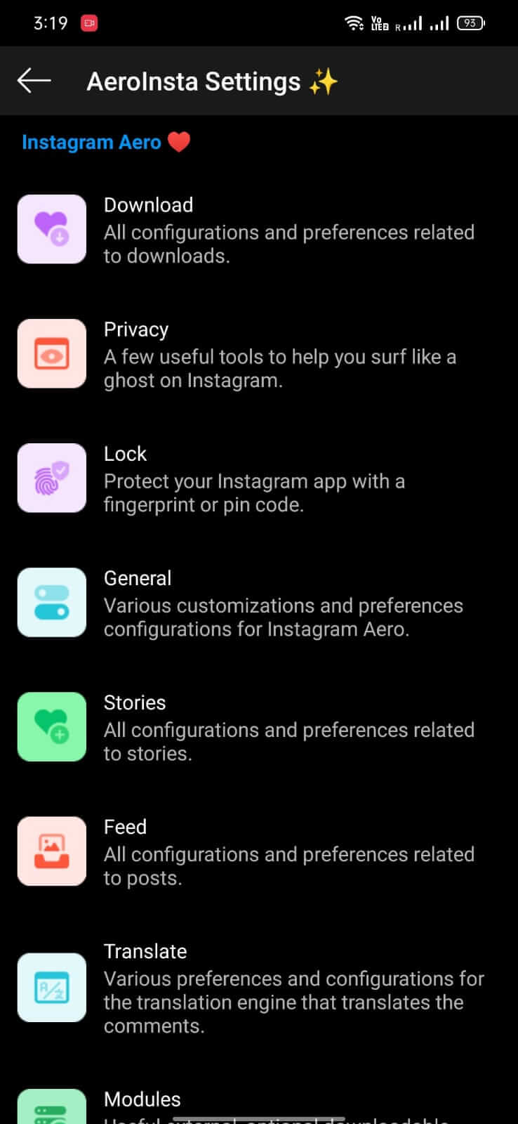 Screenshot Insta Aero APK v24.0.0 untuk Android