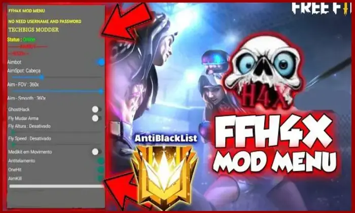 Screenshot FFh4X Injector APK v145