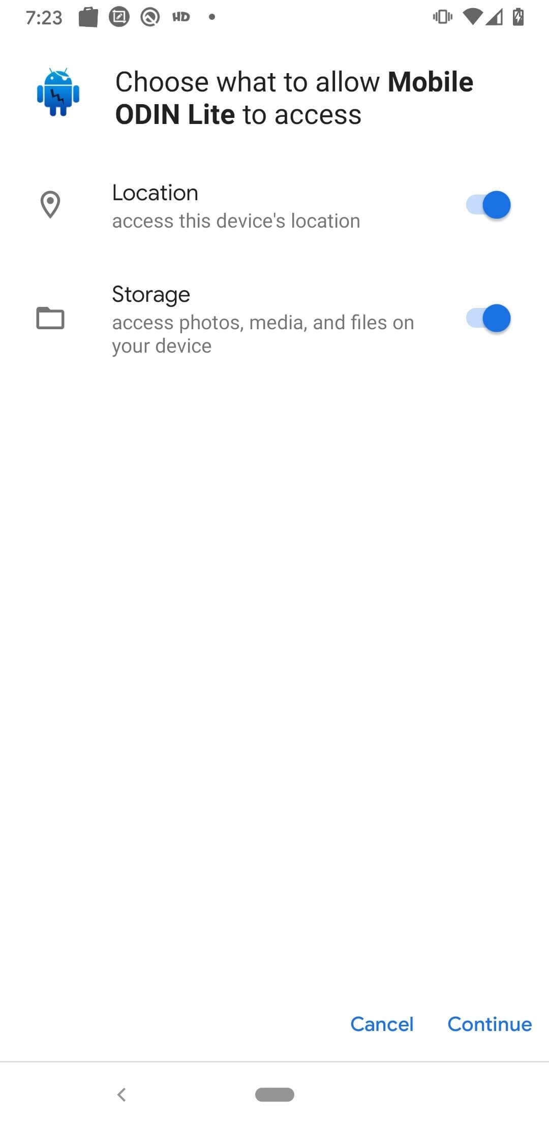 Screenshot Mobile Odin APK