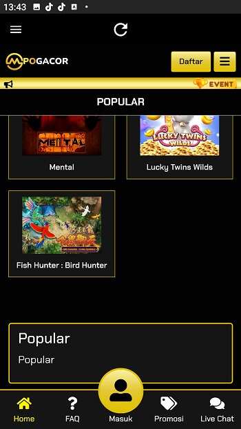 Screenshot MPOGACOR APK