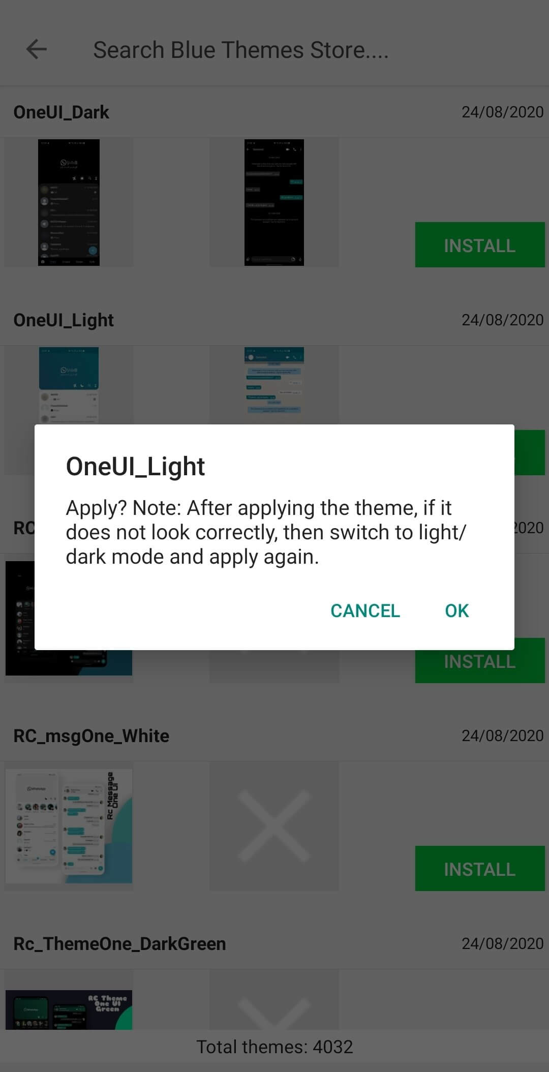Screenshot WhatsApp Blue APK