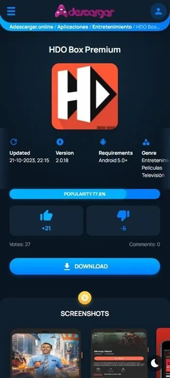 Screenshot Adescare Online APK v4.7