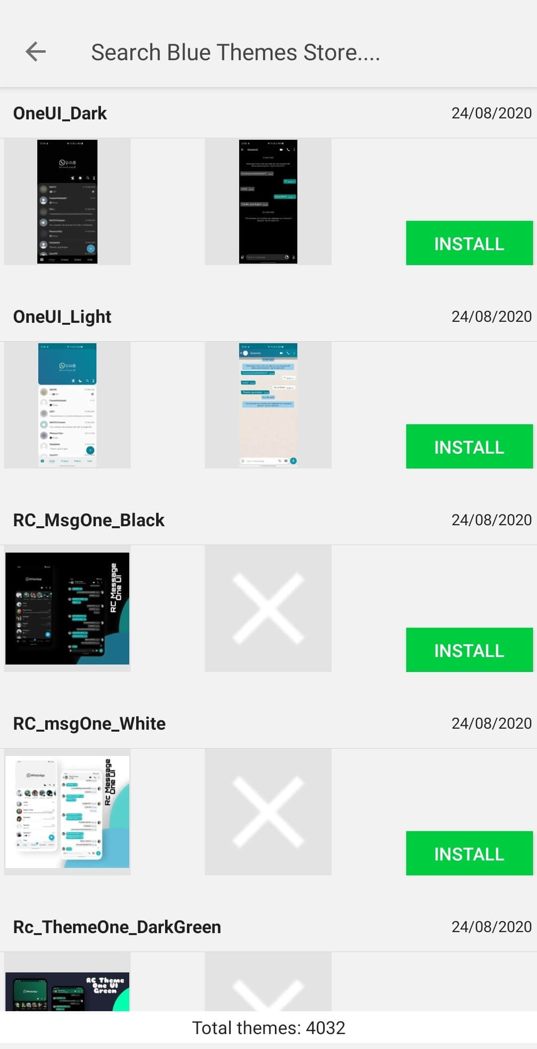 Screenshot WhatsApp Blue APK