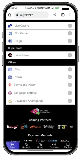 Screenshot Yolo247 APK